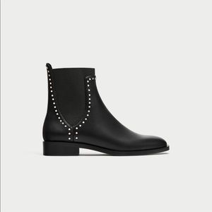 Flat Ankle Boots With Studs